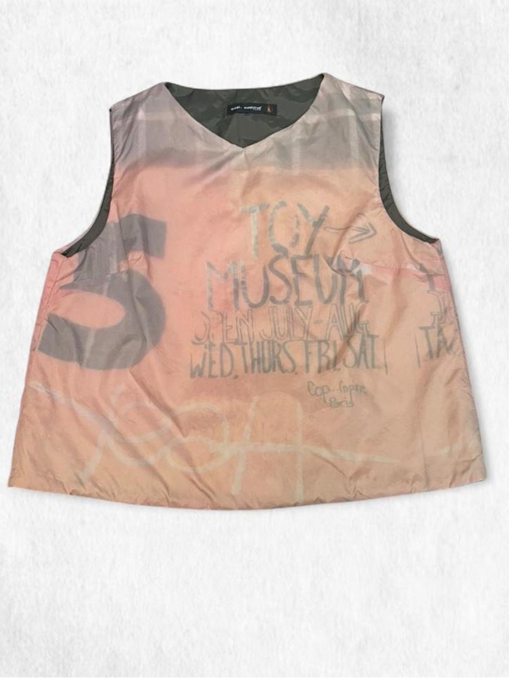 RARE Cop Copine Pink puffer tank top TOY MUESUM